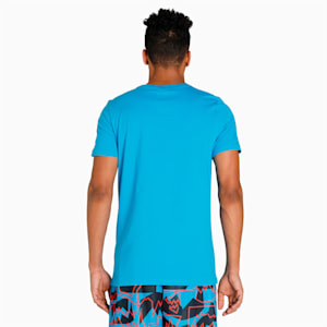 Qualifier Short Sleeve Men's T-shirt, Bleu Azur, extralarge-IND