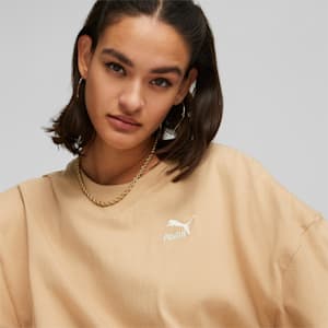 ウィメンズ CLASSICS オーバーサイズ 半袖 Tシャツ, Dusty Tan, extralarge-JPN