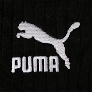 ウィメンズ CLASSICS リブ付 Vネック 長袖 Tシャツ, PUMA Black
