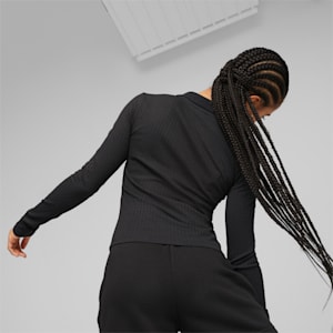 Classics Ribbed Women's T-Shirt, PUMA Black