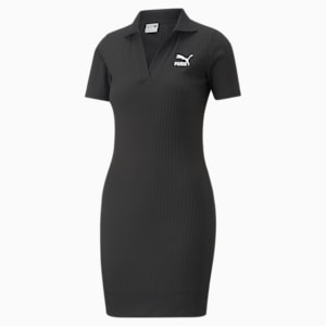 Classics Women's Ribbed Dress, PUMA Black, extralarge-IND