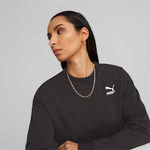 Classics Crew Neck Women's Sweater, PUMA Black