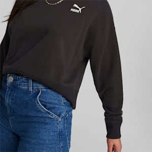 Classics Crew Neck Women's Sweater, PUMA Black