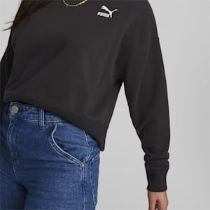 Sudadera para mujer Classics Crew Neck, PUMA Black