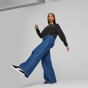 Classics Crew Neck Women's Sweater, PUMA Black