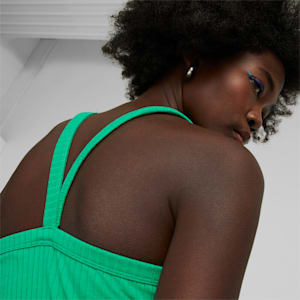 Classics Ribbed Women's Tank Top, Grassy Green