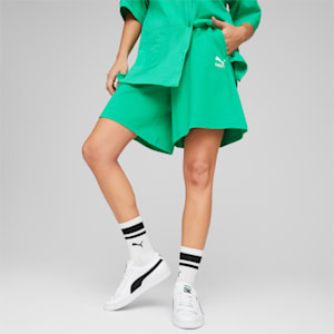 Shorts de tiro alto Classics para mujer, Grassy Green
