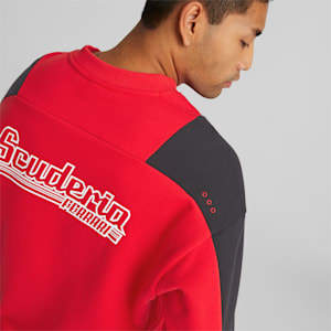 Chandail à col rond en molleton Scuderia Ferrari Statement Homme, Rosso Corsa, extralarge