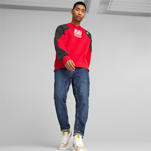 Scuderia Ferrari Statement Crewneck Sweatshirt Men, Rosso Corsa