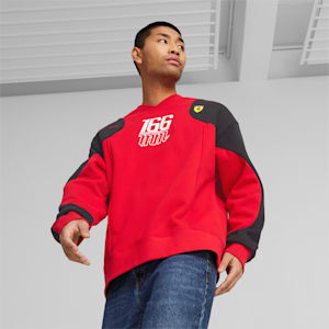 Scuderia Ferrari Statement Crewneck Sweatshirt Men, Rosso Corsa