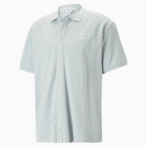 Classics Pique Shirt Men, Platinum Gray