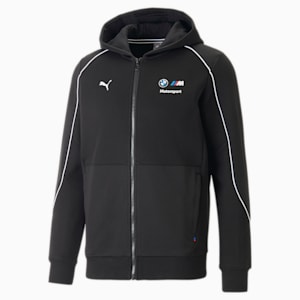 メンズ BMW MMS フーテッド スウェット ジャケット, PUMA Black
