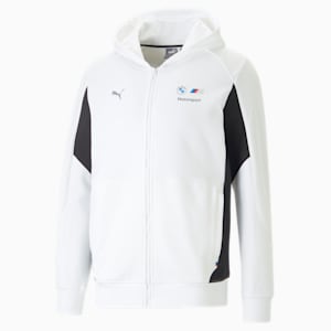 BMW M Motorsport Hooded Sweat Jacket Men, PUMA White