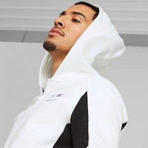 BMW M Motorsport Hooded Sweat Jacket Men, PUMA White