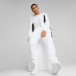 BMW M Motorsport Men's Hooded Sweat Jacket, PUMA White