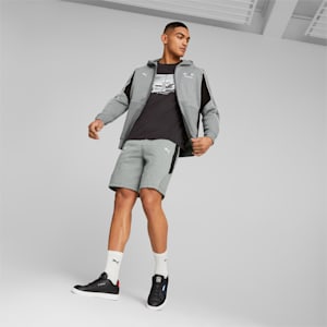 BMW M Motorsport Hooded Sweat Jacket Men, Medium Gray Heather