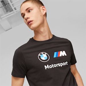 Playera con logotipo para hombre BMW M Motorsport ESS, PUMA Black, extralarge