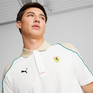 Scuderia Ferrari Men's Polo Shirt, PUMA White
