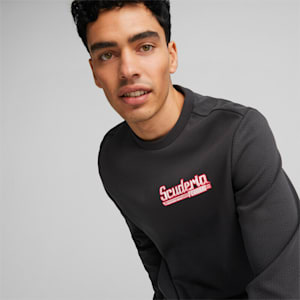 Sudadera estampada con cuello redondo Scuderia Ferrari Race para hombre, PUMA Black