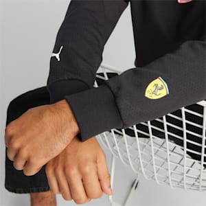 Sudadera estampada con cuello redondo Scuderia Ferrari Race para hombre, PUMA Black