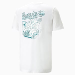 Ferrari Race Graphic Men's T-Shirt, PUMA White