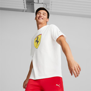 T-shirt Scuderia Ferrari Big Shield, homme, Blanc PUMA