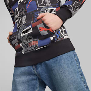 メンズ CLASSICS GEN プーマ フーディー, PUMA Black-AOP