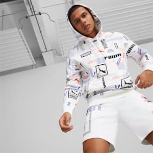 メンズ CLASSICS GEN プーマ フーディー, PUMA White-AOP