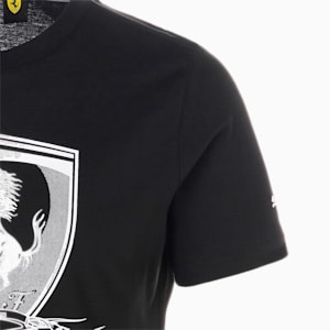 メンズ フェラーリ レース ビッグ シールド トーナル 半袖 Tシャツ, PUMA Black