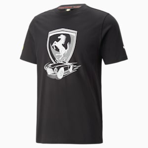 Camiseta Scuderia Ferrari Race Big Shield Tonal para hombre, PUMA Black