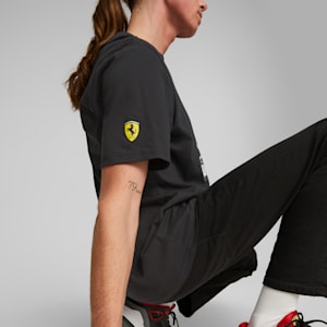 メンズ フェラーリ レース ビッグ シールド トーナル 半袖 Tシャツ, PUMA Black