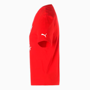 メンズ フェラーリ レース ビッグ シールド トーナル 半袖 Tシャツ, Rosso Corsa