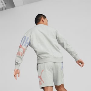 Classics GEN PUMA Crew Neck Men's Sweatshirt, Light Gray Heather