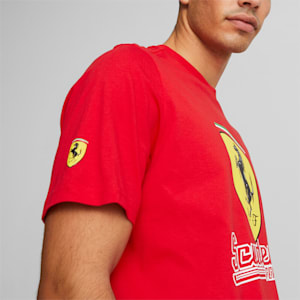 Ferrari Race Big Shield Heritage Men's Regular Fit T-Shirt, Rosso Corsa, extralarge-IND