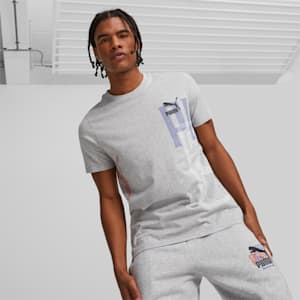 Classics GEN PUMA Men's Tee, Light Gray Heather