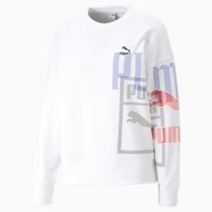 Classics Gen. PUMA Women's Crew-Neck Sweatshirt, PUMA White, extralarge-IND