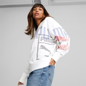 Classics Gen. PUMA Women's Crew-Neck Sweatshirt, PUMA White, extralarge-IND