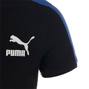 メンズ T7 ICONIC 半袖 Tシャツ, PUMA Black-Royal Sapphire