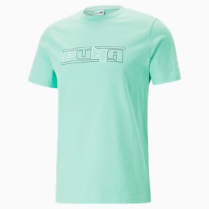Camiseta estampada deportiva PUMA para hombre, Mint