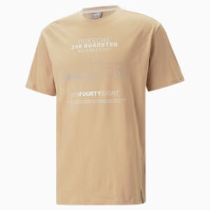 Porsche Legacy Statement Graphic Men's T-Shirt, Dusty Tan