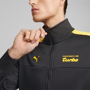 Chamarra de chándal para hombre de Porsche Legacy MT7, PUMA Black-Lemon Chrome
