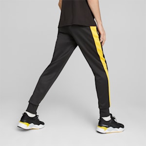 Porsche Legacy MT7 Men's Trackpants, PUMA Black-Lemon Chrome