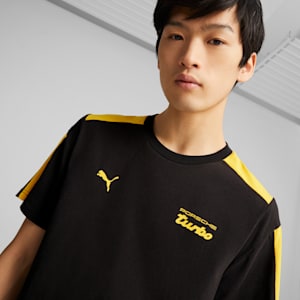 Porsche Legacy MT7 Tee Men, PUMA Black-Lemon Chrome