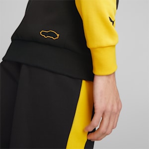 Chamarra sudadera con gorra Porsche Legacy para hombre, PUMA Black-Lemon Chrome