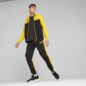 Porsche Legacy Men's Hooded Sweat Jacket, PUMA Black-Lemon Chrome