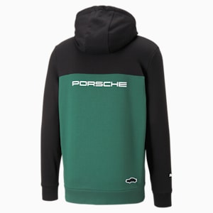 Porsche Legacy Men's Hooded Sweat Jacket, Vine-PUMA Black