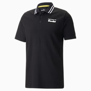 Porsche Legacy Men's Polo Shirt, PUMA Black, extralarge