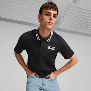 Polo para hombre Porsche Legacy, PUMA Black, extralarge