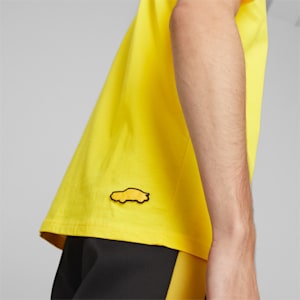 Porsche Legacy Logo Men's T-Shirt, Lemon Chrome