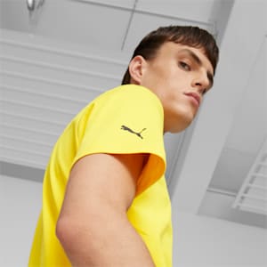 Porsche Legacy Logo Tee Men, Lemon Chrome